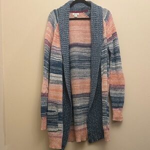Sundance Hayden Catalog Cardigan Sweater Blue Purple Orange Sz XL Preowned